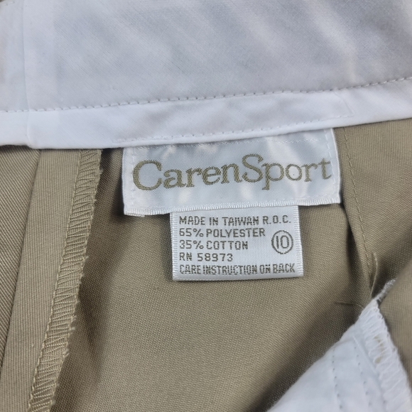 Vintage High Waisted Mom Short. Size 10. Taupe - Picture 8 of 9